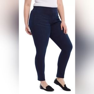 Women's comfort skinny black stretch Jeans Sz 18 by Jen7-7 for all mankind NWT